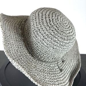 Broner Floppy Sun Hat Gray Wide Brim Packable Adjustable Boho Beach Womens